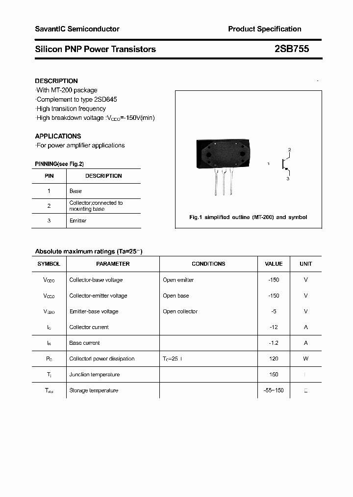 2SB755_4418423.PDF Datasheet