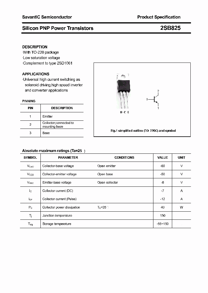 2SB825_4377109.PDF Datasheet