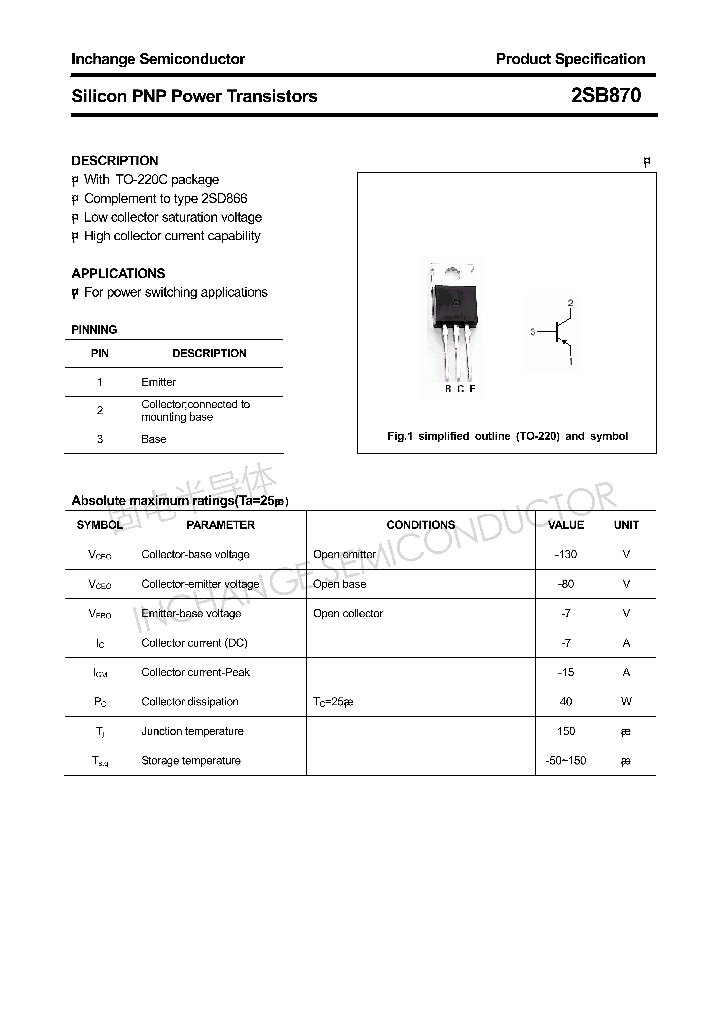 2SB870_4329136.PDF Datasheet