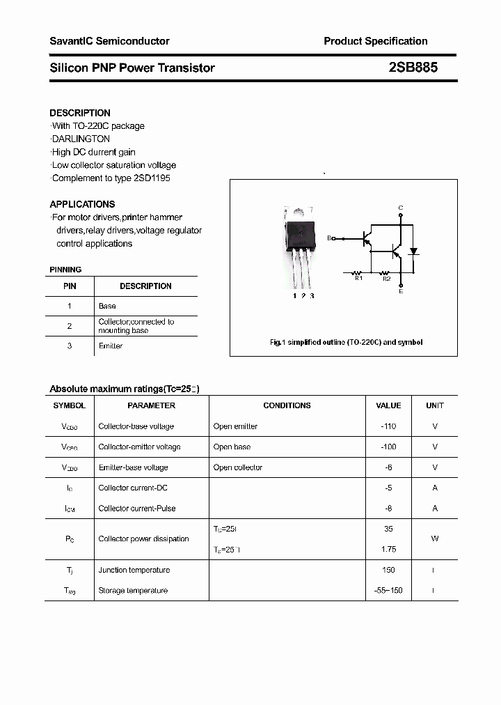 2SB885_4454711.PDF Datasheet