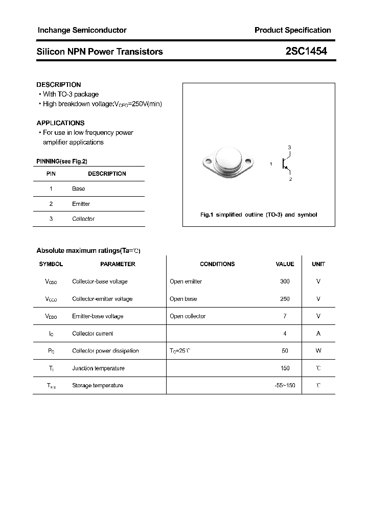 2SC1454_4353486.PDF Datasheet