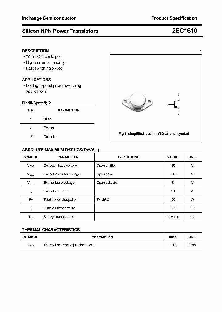 2SC1610_4376750.PDF Datasheet