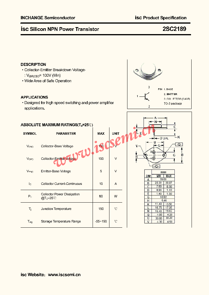 2SC2189_4354380.PDF Datasheet