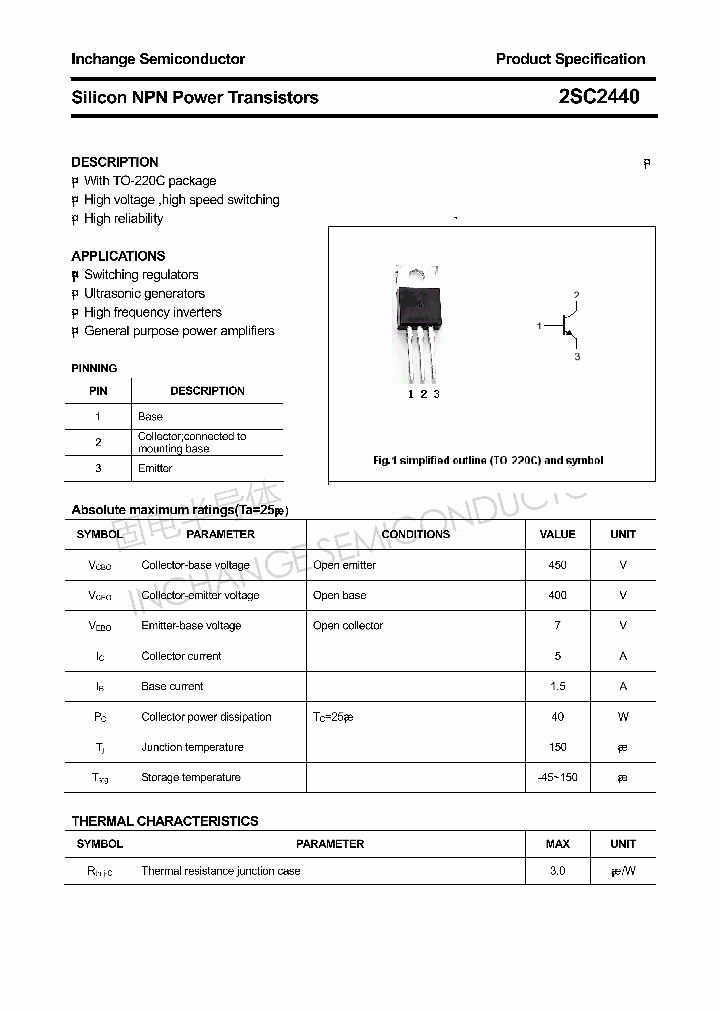 2SC2440_4305886.PDF Datasheet