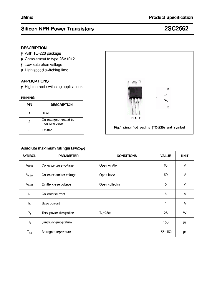 2SC2562_4590015.PDF Datasheet