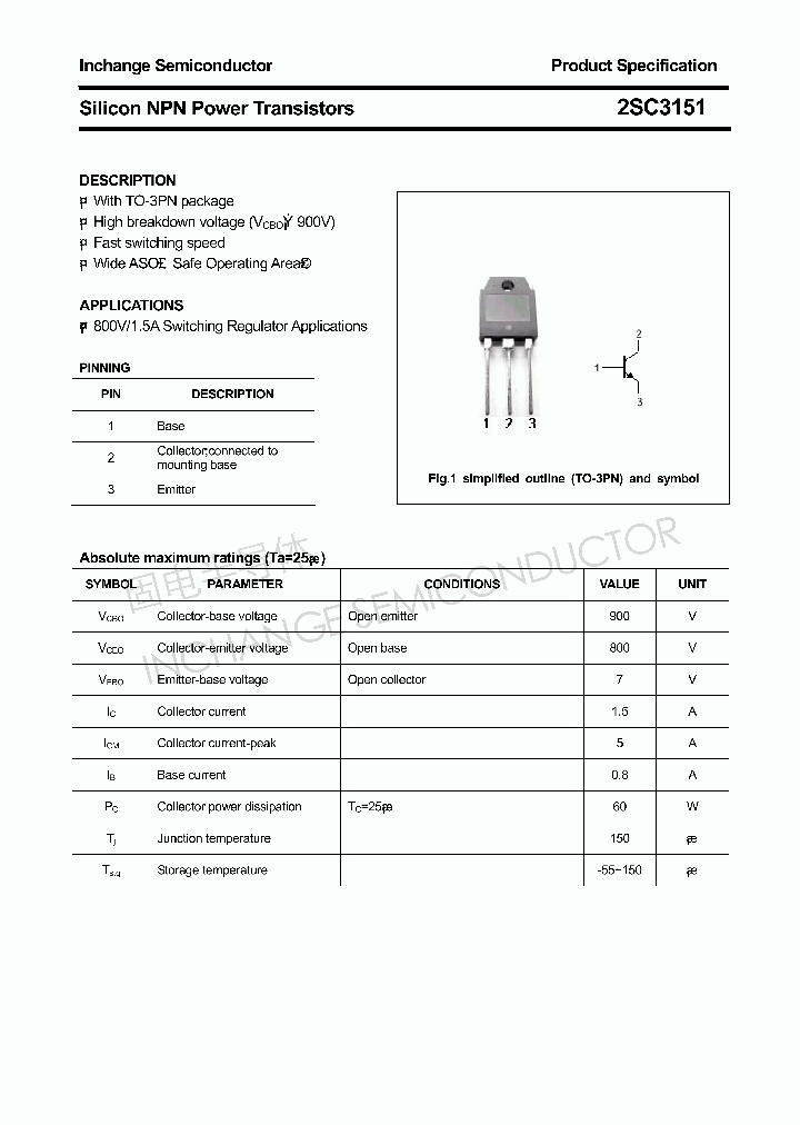 2SC3151_4305836.PDF Datasheet