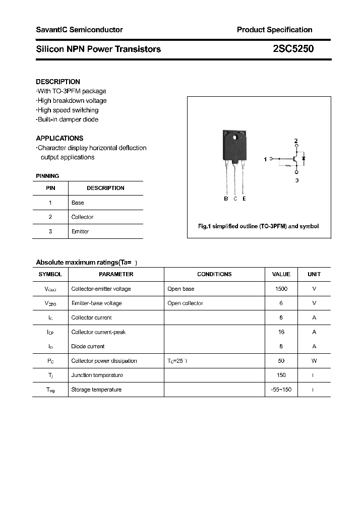 2SC5250_4423159.PDF Datasheet