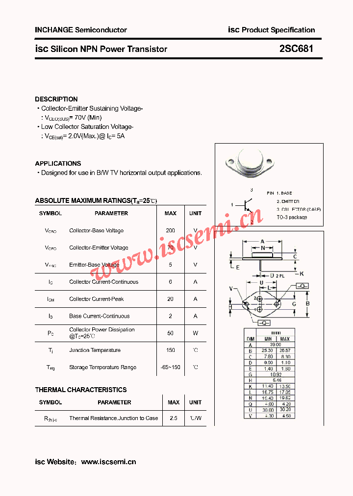 2SC681_4502102.PDF Datasheet
