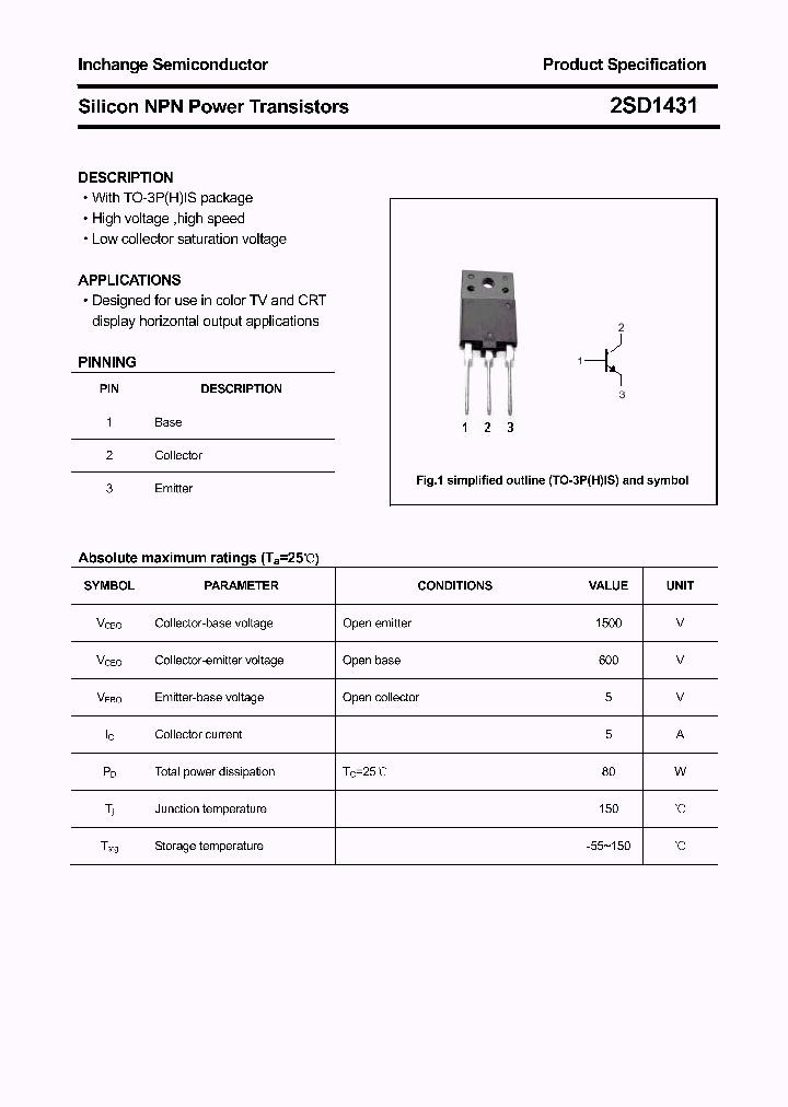 2SD1431_4817473.PDF Datasheet