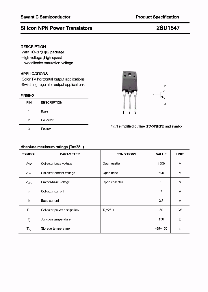 2SD1547_4408833.PDF Datasheet