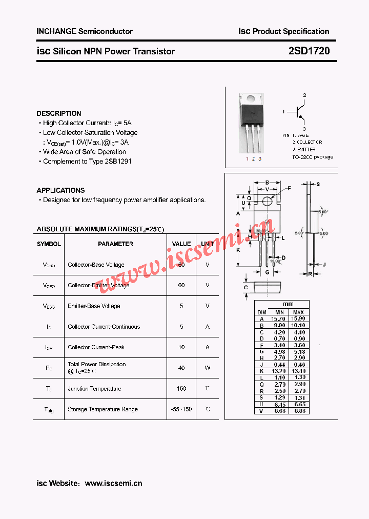 2SD1720_4476745.PDF Datasheet