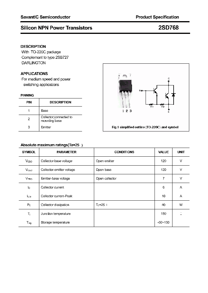 2SD768_4453400.PDF Datasheet