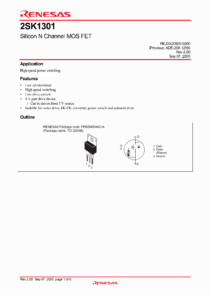 2SK1301_4259542.PDF Datasheet