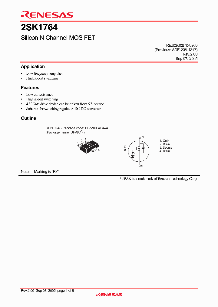 2SK1764KYTR-E_4244479.PDF Datasheet