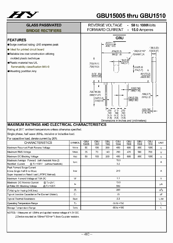 GBU15005C-GBU1510C_4504997.PDF Datasheet