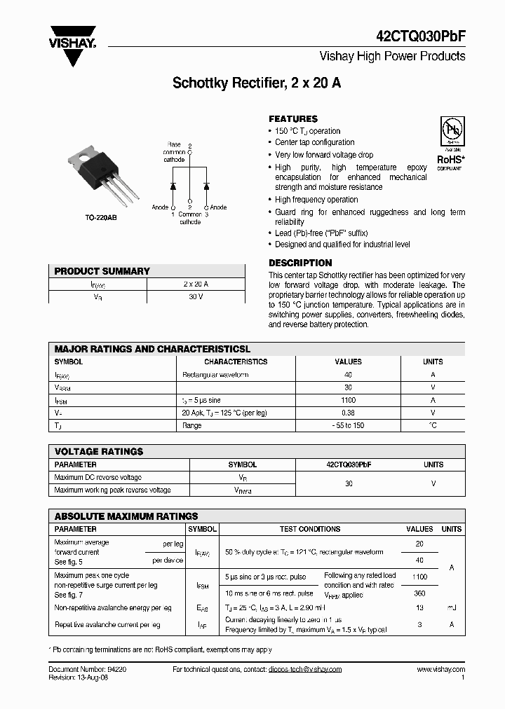 42CTQ030PBF_4398123.PDF Datasheet