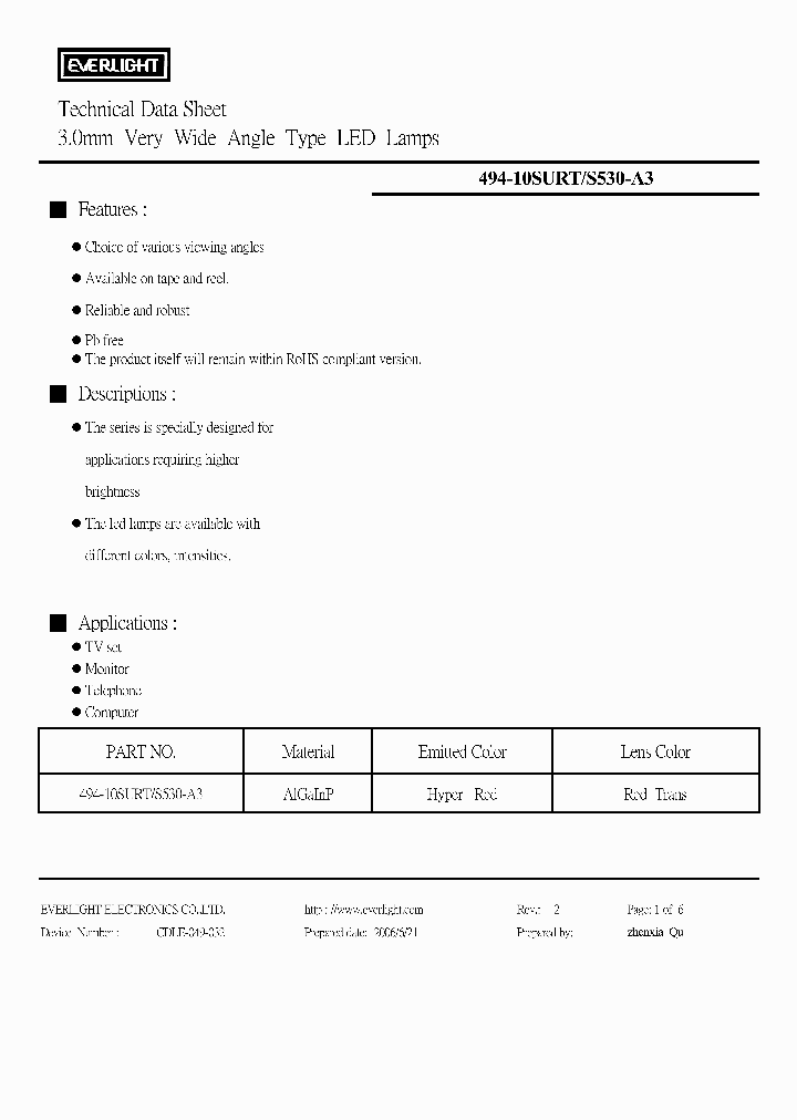 494-10SURTS530-A3_4782152.PDF Datasheet