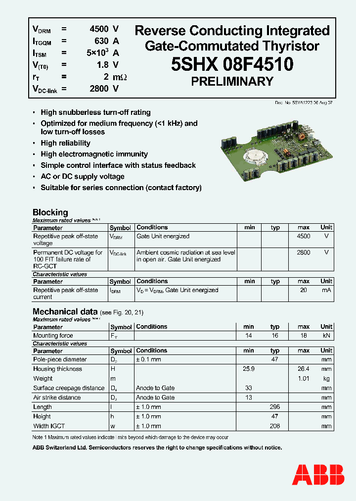 5SHX08F4510_4230829.PDF Datasheet