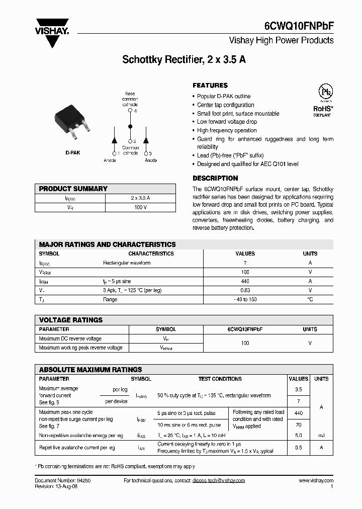 6CWQ10FNTRPDF_4262602.PDF Datasheet