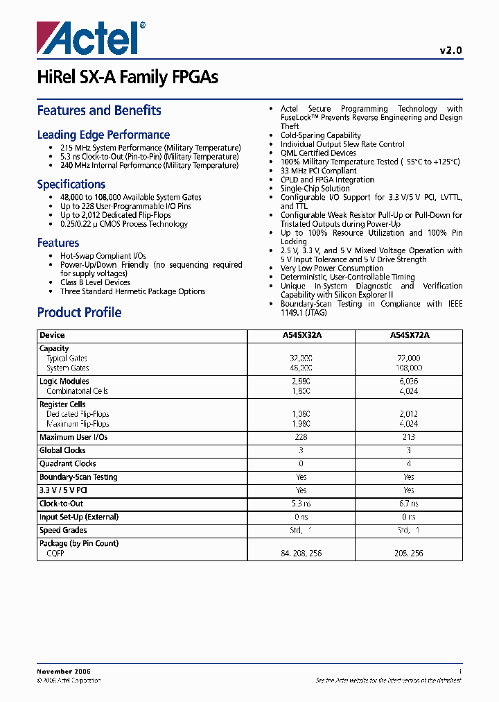 A54SX32A-1CQ208B_4511827.PDF Datasheet