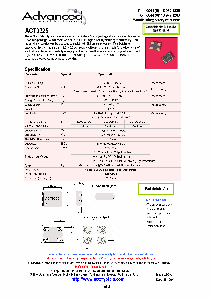ACT9325_4302626.PDF Datasheet