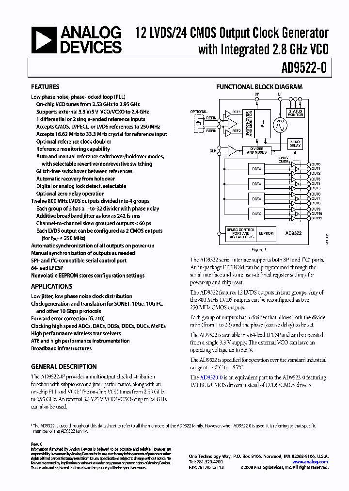 AD9522-0_4294983.PDF Datasheet