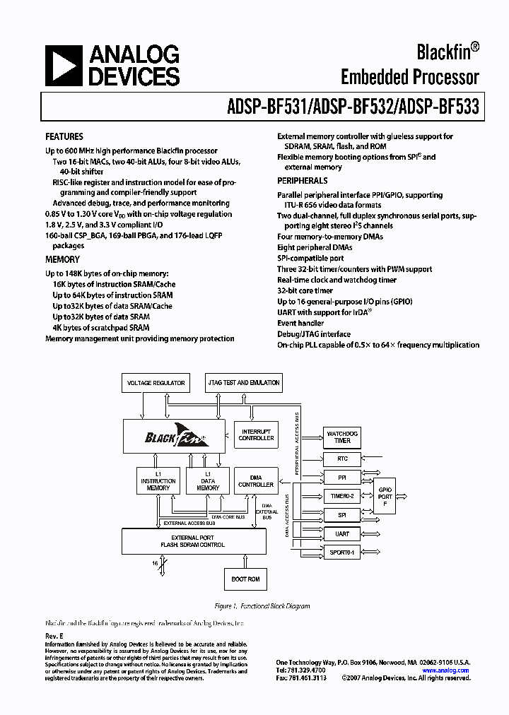 ADSP-BF533SBBCZ400_4455536.PDF Datasheet