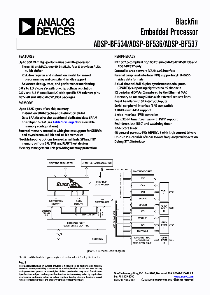 ADSP-BF536BBC-3A_4550688.PDF Datasheet