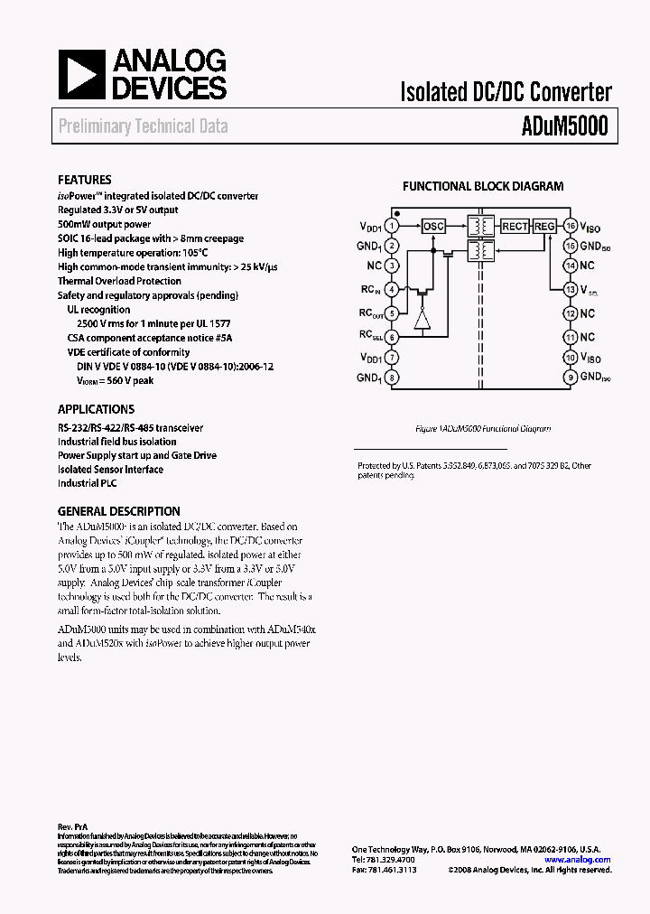 ADUM5000_4240114.PDF Datasheet