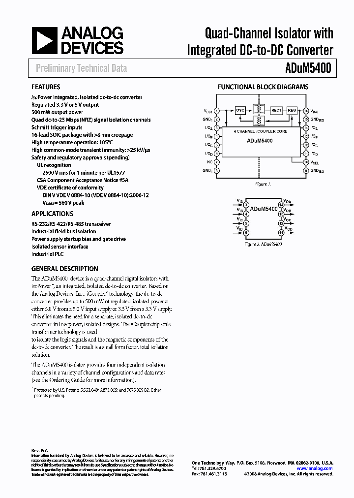 ADUM5400ARWZ1_4353428.PDF Datasheet