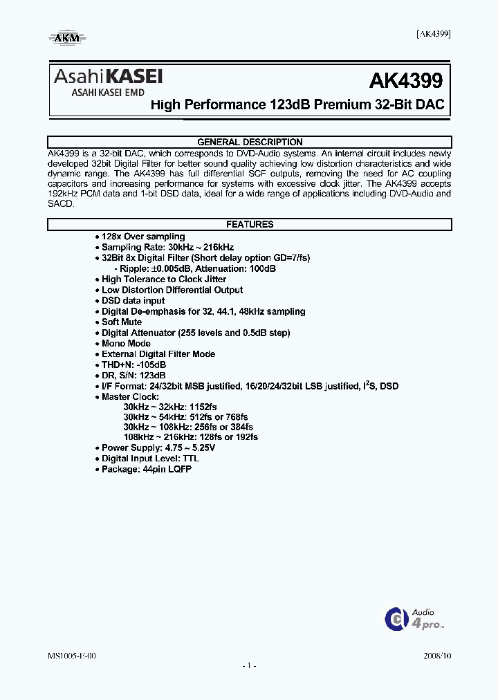 AK4399_4373180.PDF Datasheet