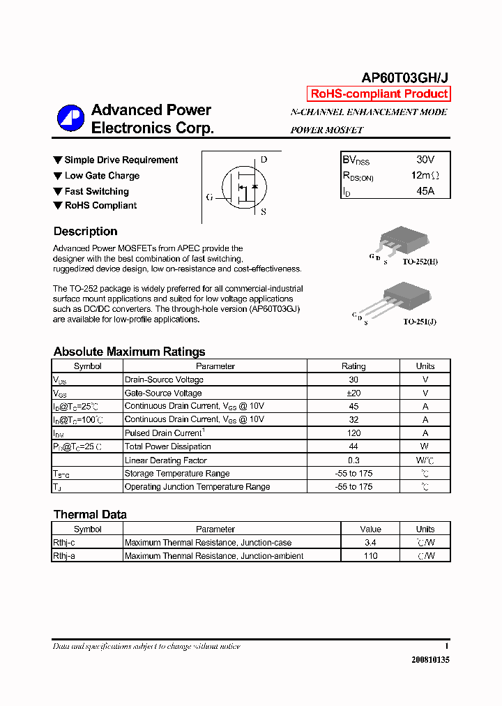 AP60T03GH_4265376.PDF Datasheet