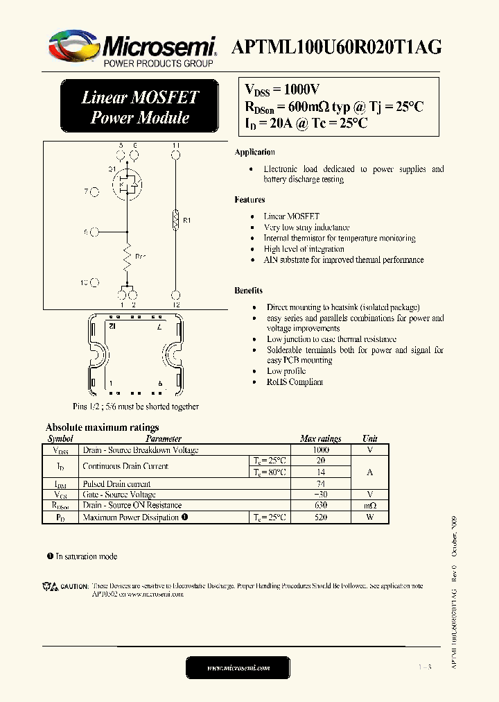 APTML100U60R020T1AG_4805850.PDF Datasheet