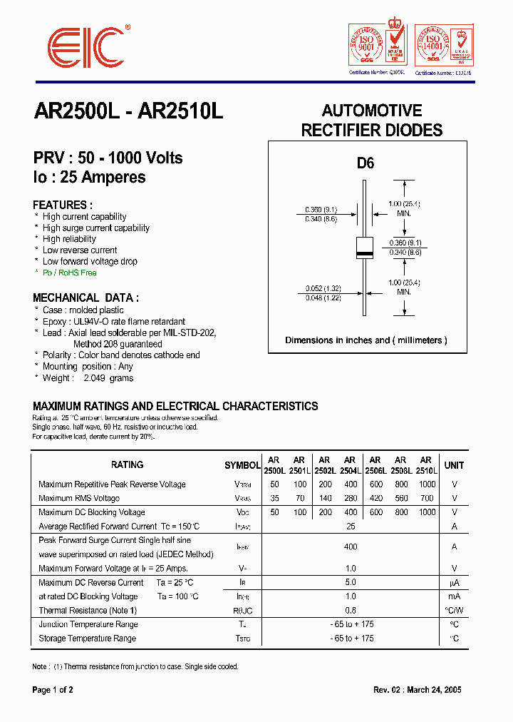 AR2500L05_4905233.PDF Datasheet