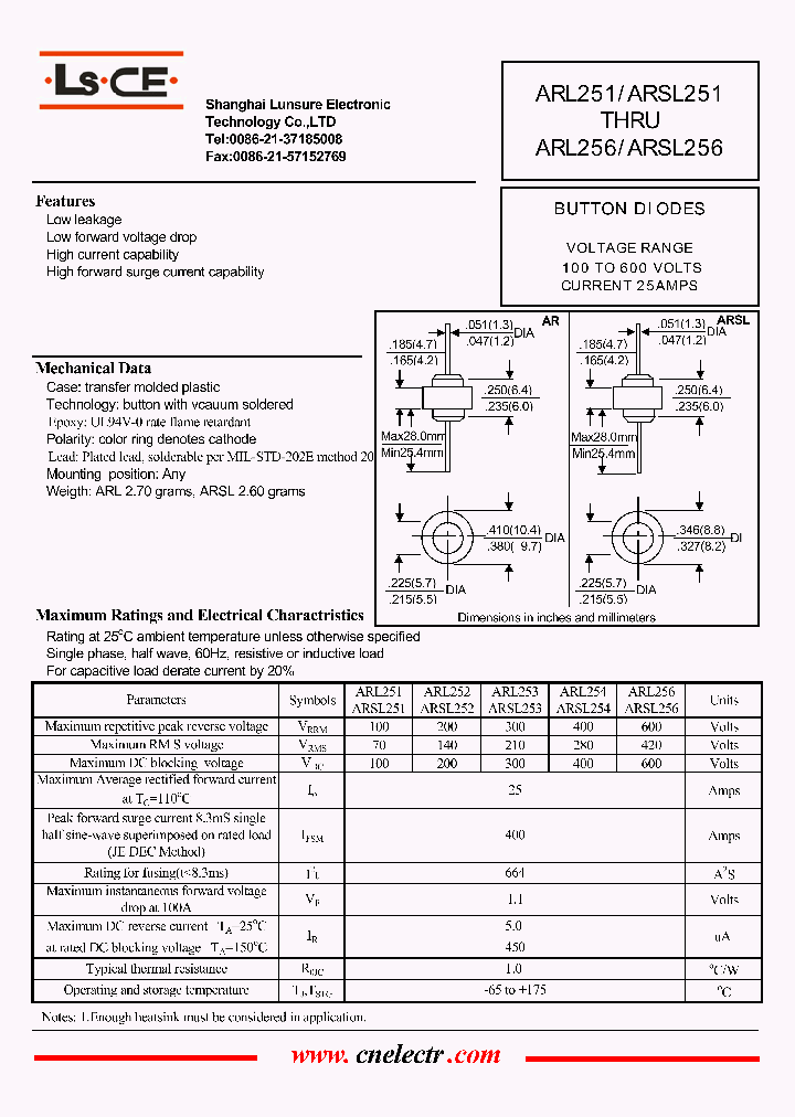 ARSL251_4537584.PDF Datasheet