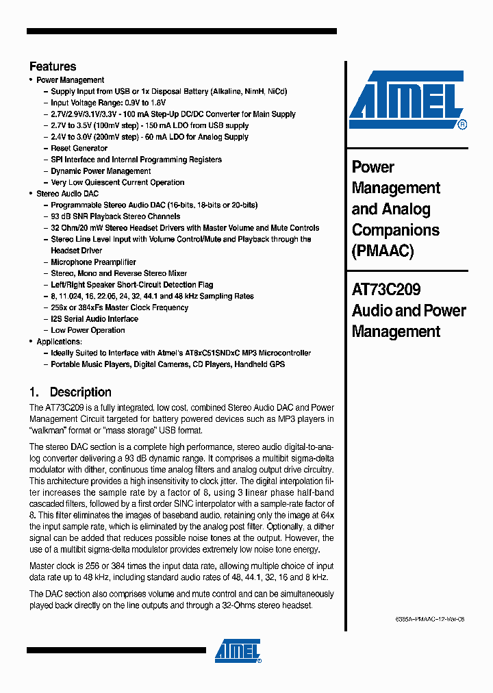 AT73C209_4754250.PDF Datasheet