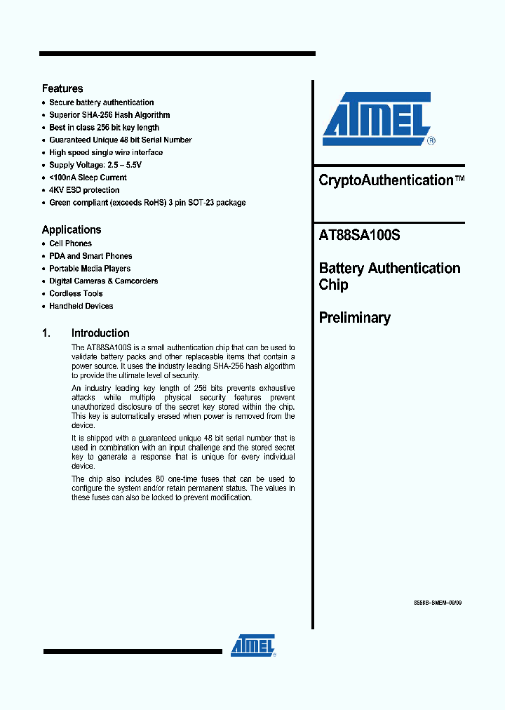 AT88SA100S_4594018.PDF Datasheet
