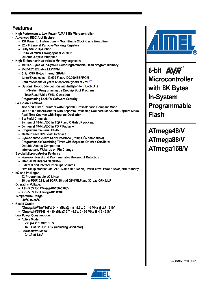 ATMEGA168-20AU_4265650.PDF Datasheet