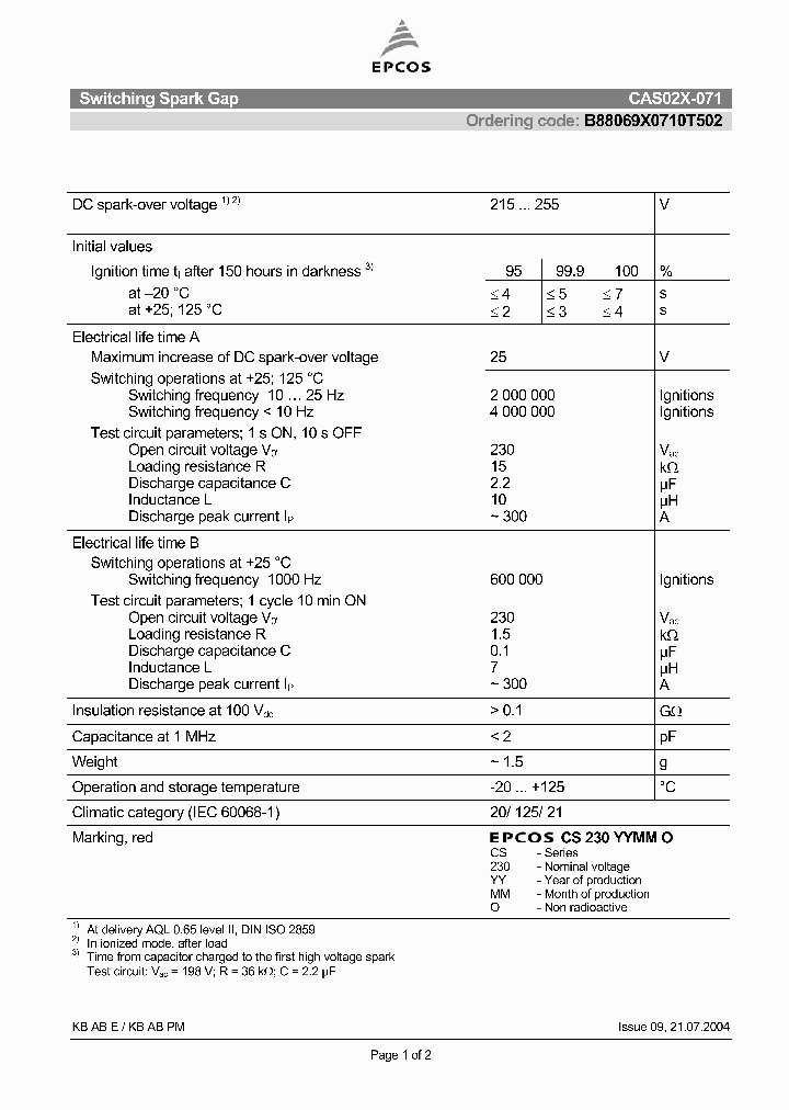 B88069X0710T502_4700860.PDF Datasheet