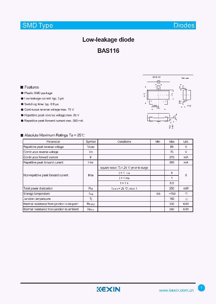 BAS116_4311245.PDF Datasheet