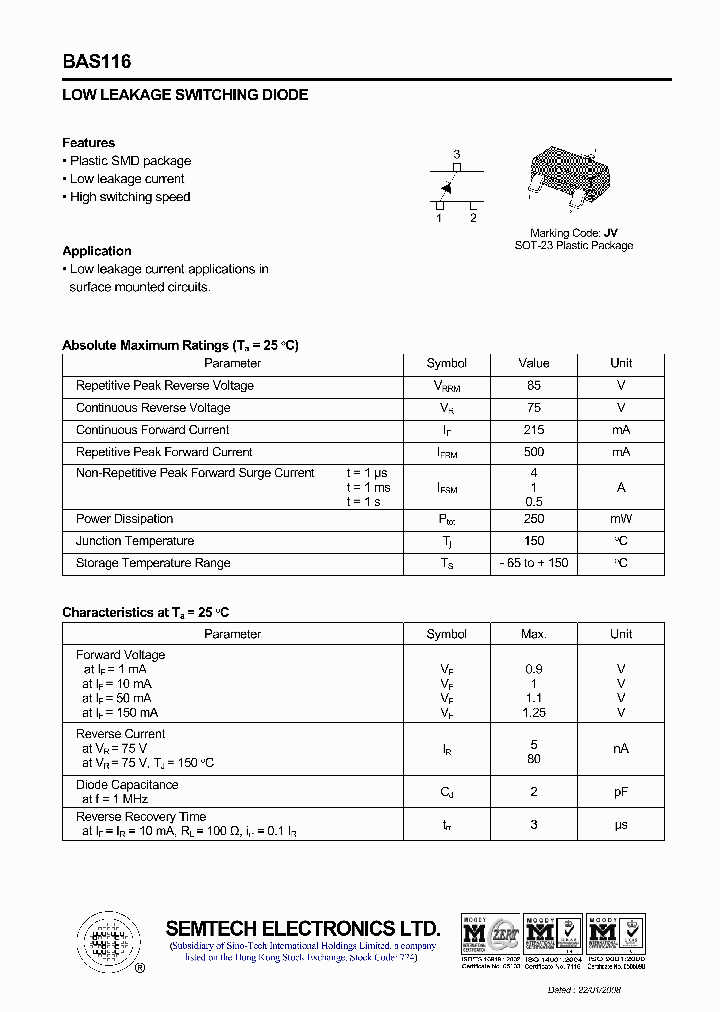 BAS116_4552138.PDF Datasheet