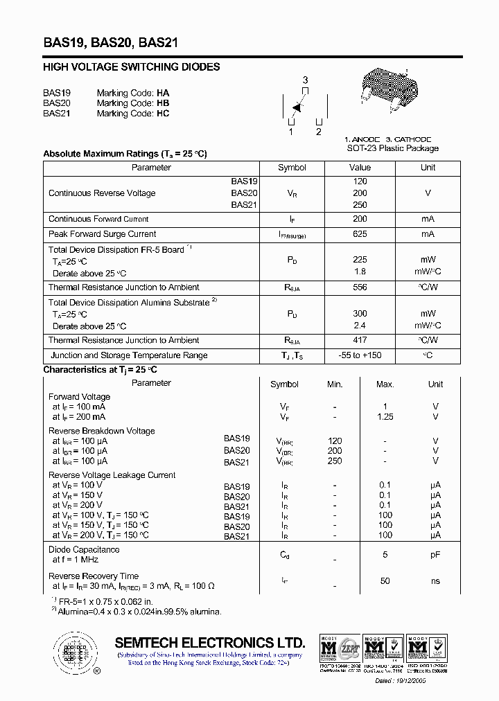 BAS19_4461737.PDF Datasheet