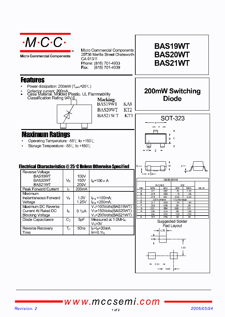 BAS19WT_4380144.PDF Datasheet