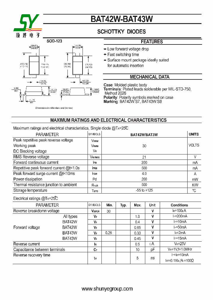 BAT42W_4588877.PDF Datasheet