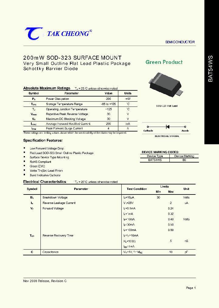 BAT54WS_4417504.PDF Datasheet