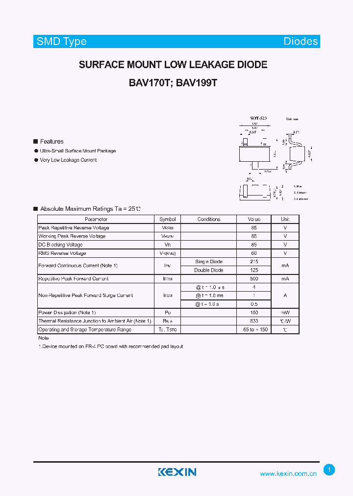 BAV199T_4348013.PDF Datasheet