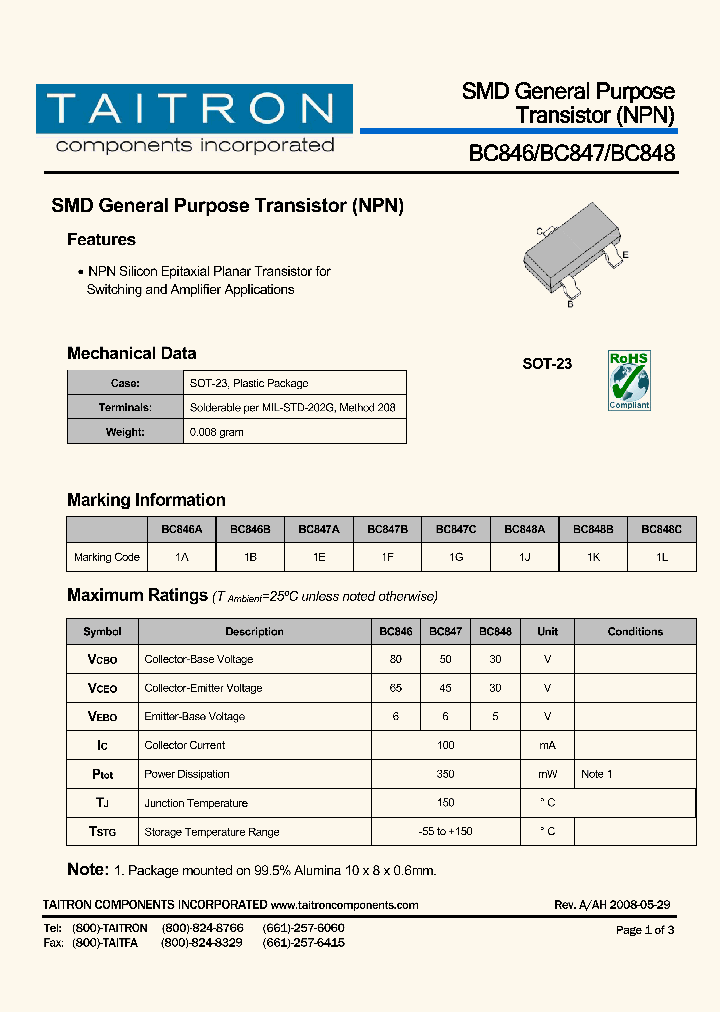 BC848A_4222480.PDF Datasheet