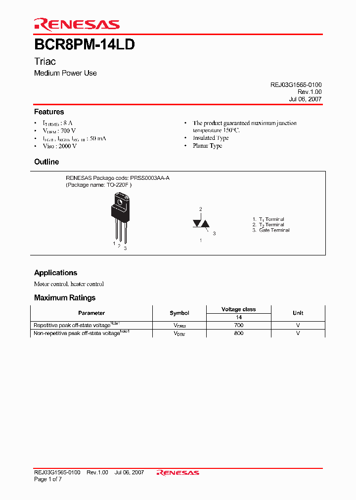 BCR8PM-14LD-A8_4378568.PDF Datasheet