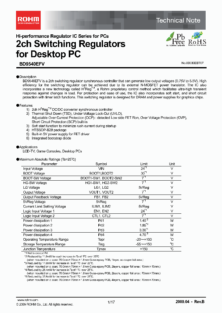 BD9540EFV_4850230.PDF Datasheet