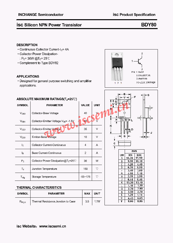 BDY80_4708257.PDF Datasheet